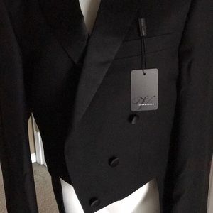 BRAND NEW VERNO FASHION TAILED TUXEDO BLACK 40/34
